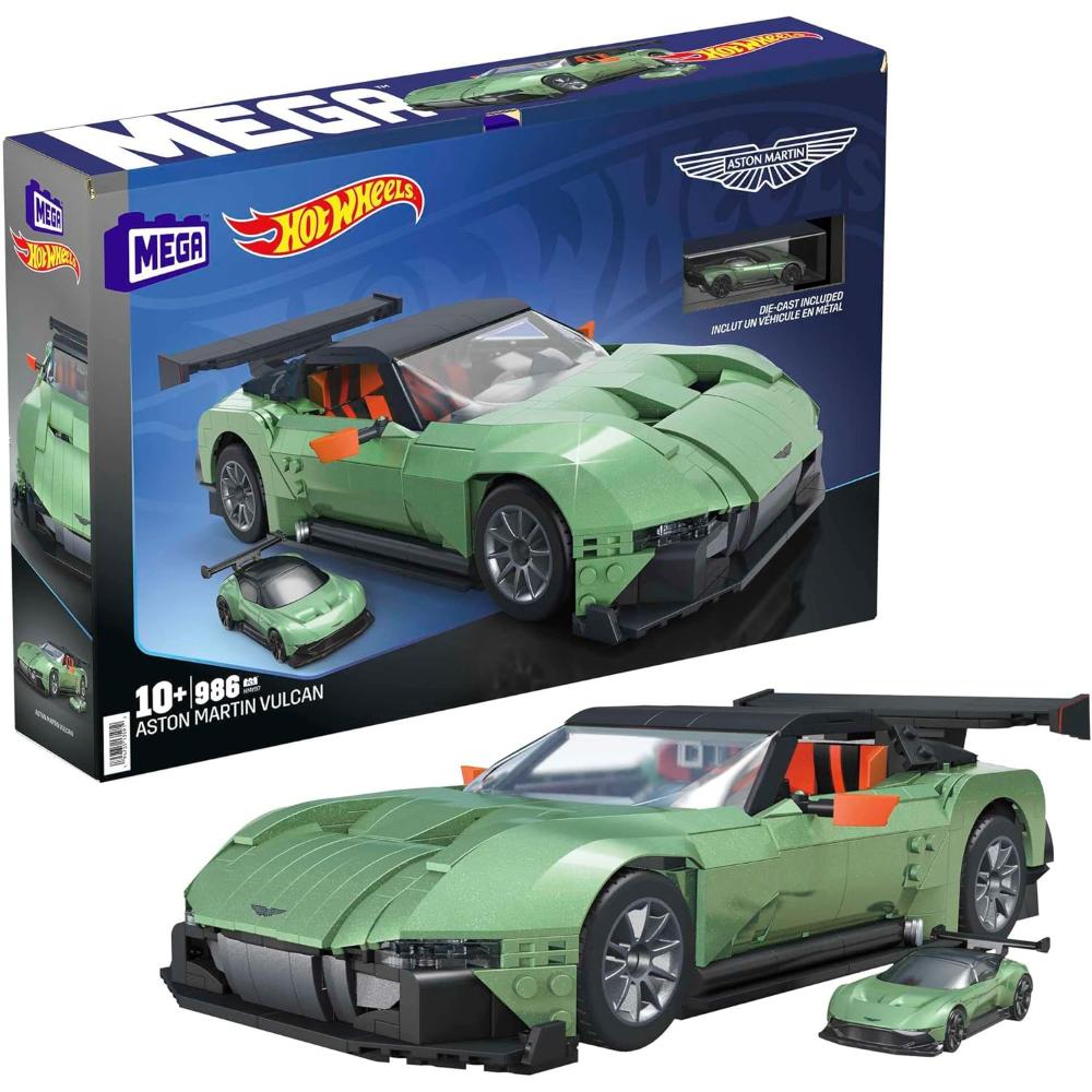 Hot Wheels Mega Aston Martin Vulcan Vehicle Building Kit (986 Pieces)