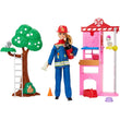 Barbie Careers Firefighter Doll & Playset with Fire Station