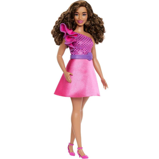 Barbie Fashionistas Sparkling Pink Dress Fashion Doll
