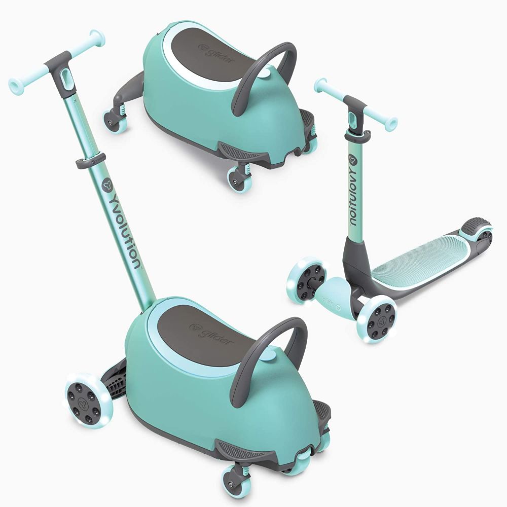 YVolution 5 in 1 Glider Luna Green