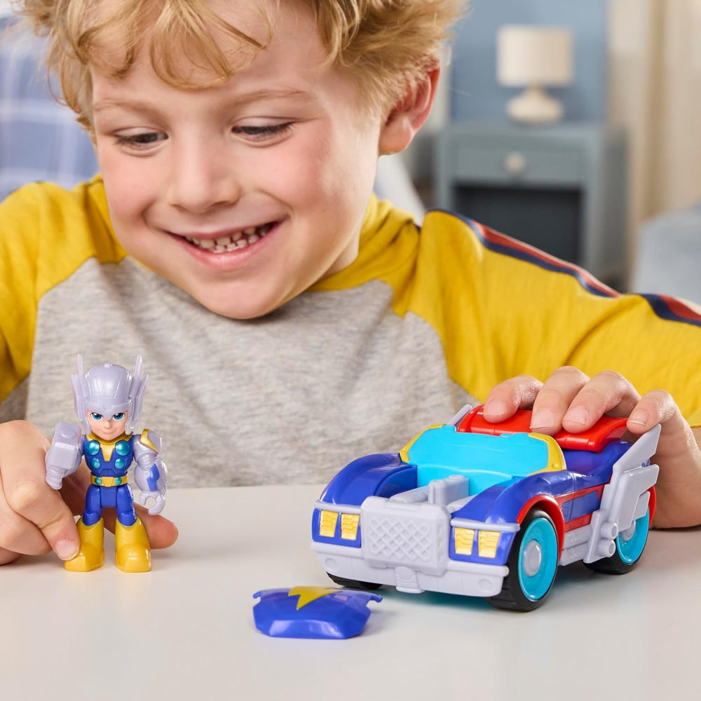 Marvel Iron Man and His Awesome Friends Thor Thunder Roadracer Action Figure & Toy Vehicle