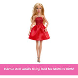 Barbie Mattel 80th Anniversary Ruby-Red Celebration
