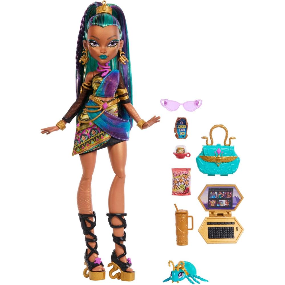 Monster High Nefera De Nile Doll With Pet Scarab Lavish
