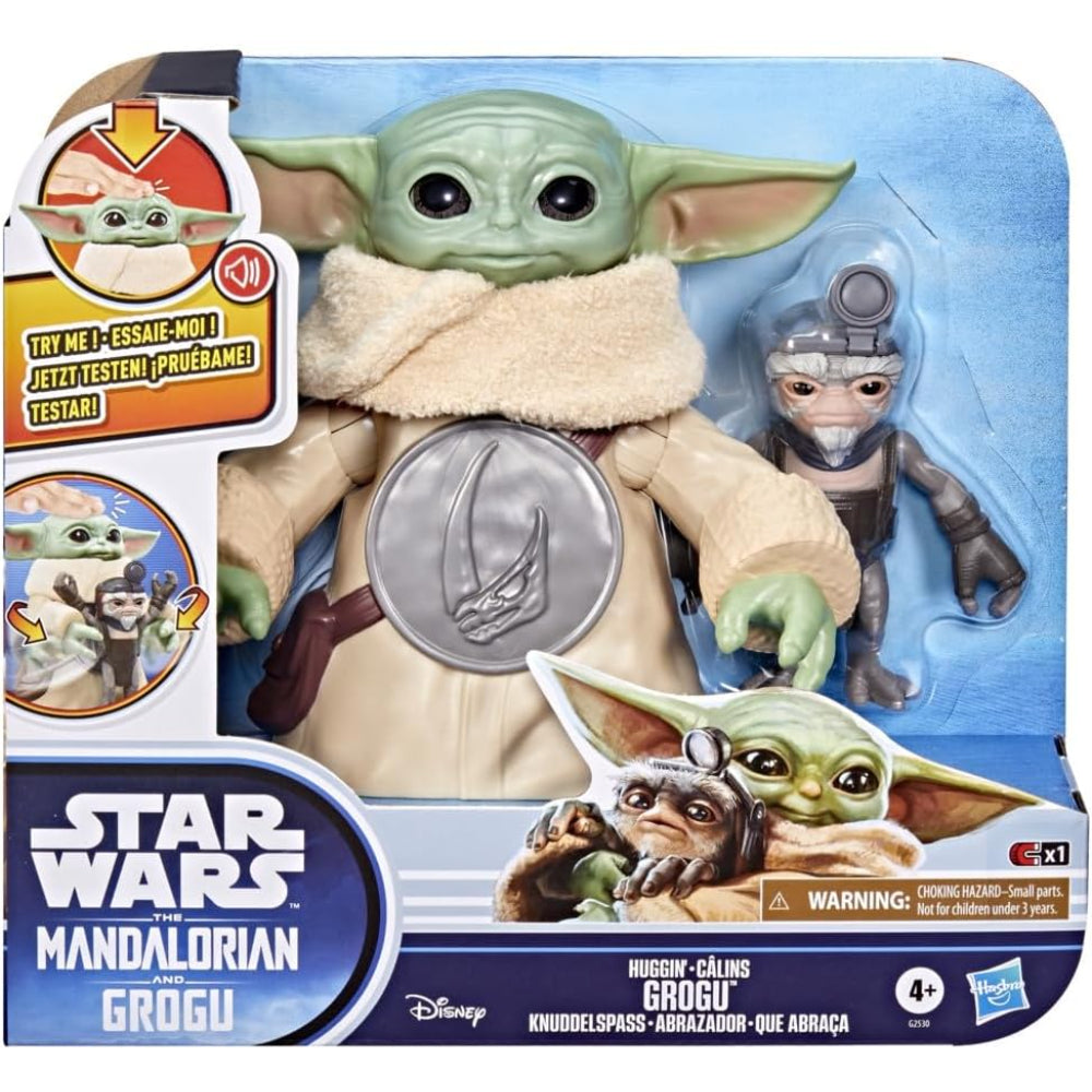 Star Wars Huggin' Grogu 6.5-Inch Electronic Action Figure & Anzellan
