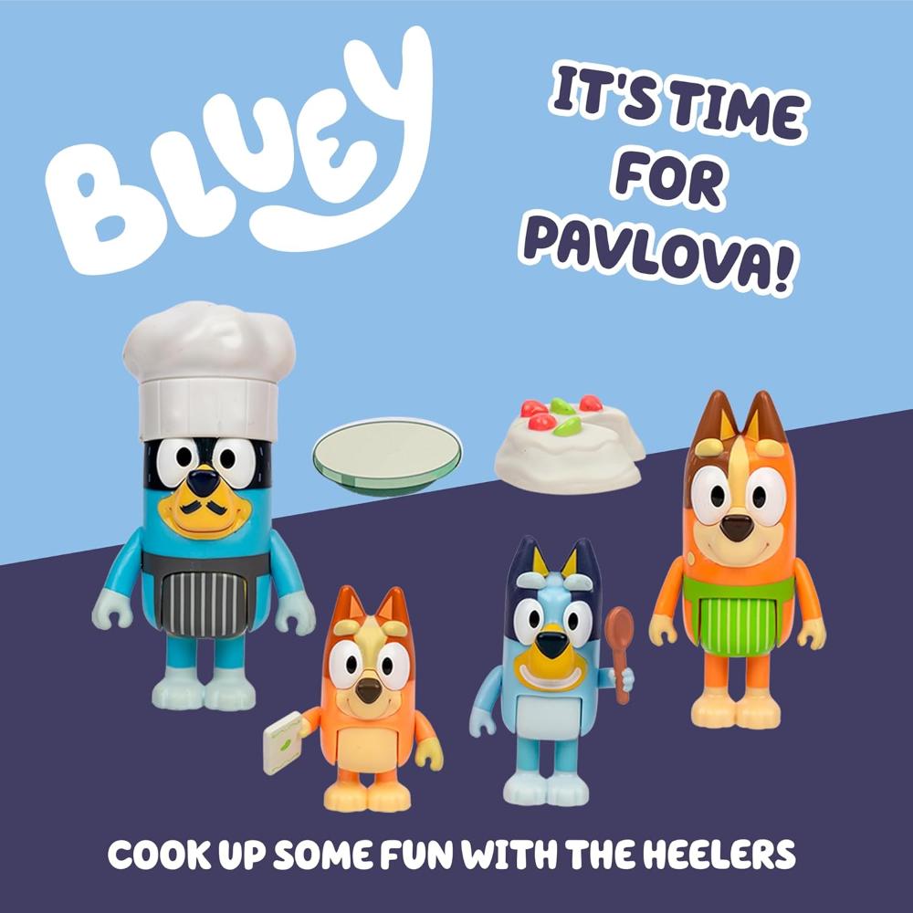 Bluey S13 Lets Play Chef Figure 4 Pack Pavlova