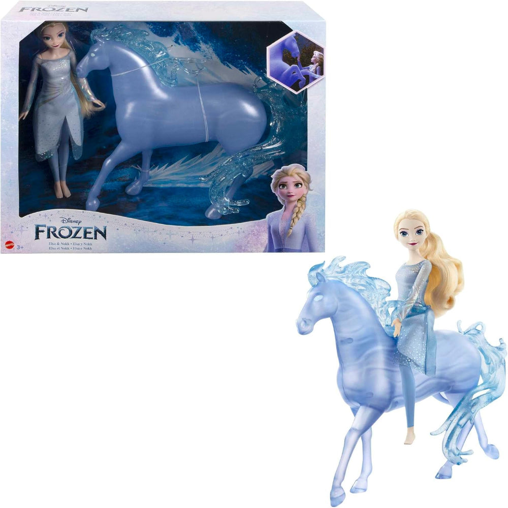 Disney Frozen Elsa Fashion Doll & Water Nokk Figure Set