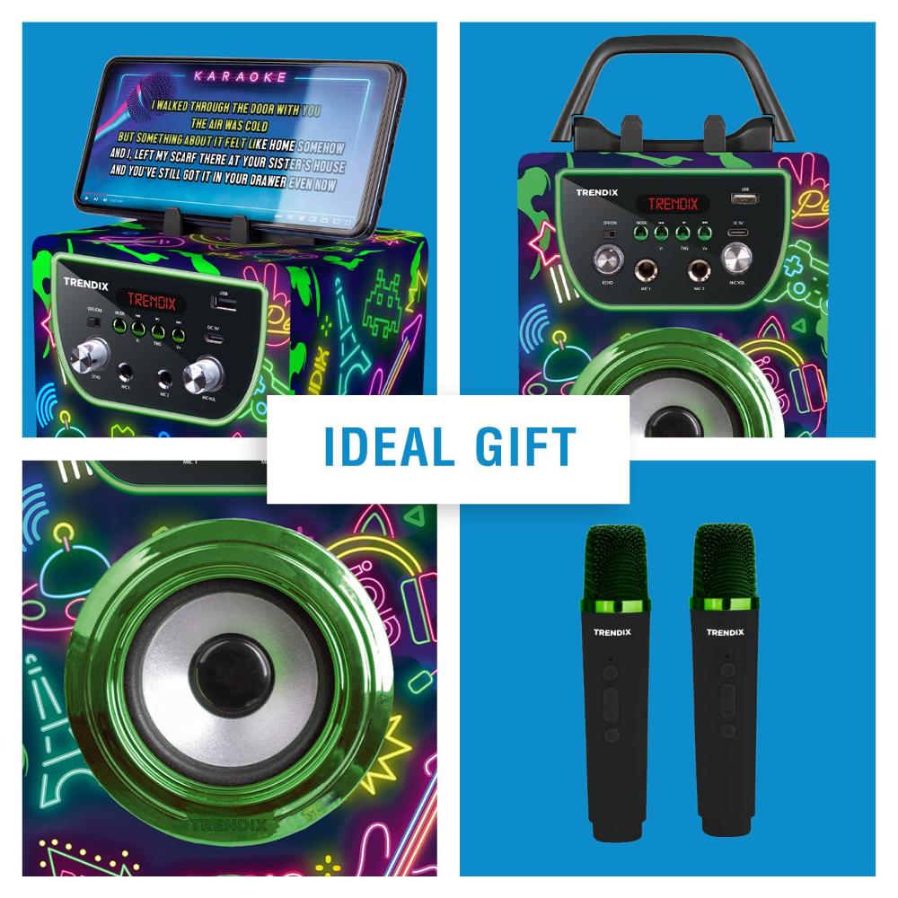Trendix Karaoke Speaker Set Neon World Trendix Karaoke Speaker Set Neon World