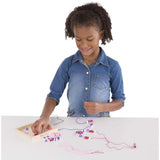 Melissa & Doug Shimmering Hearts Wooden Bead Set