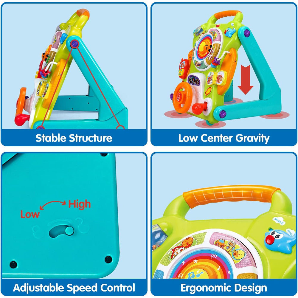 Hola 3-in-1 Baby Walker and Activity Table with Light & Music
