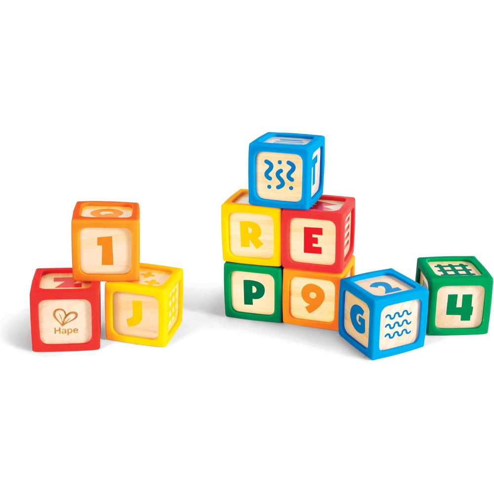 Hape Grip-n-Stack Silicone  Wood Blocks