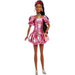 Barbie Deluxe Style Doll in Metallic Coral Pink Dress