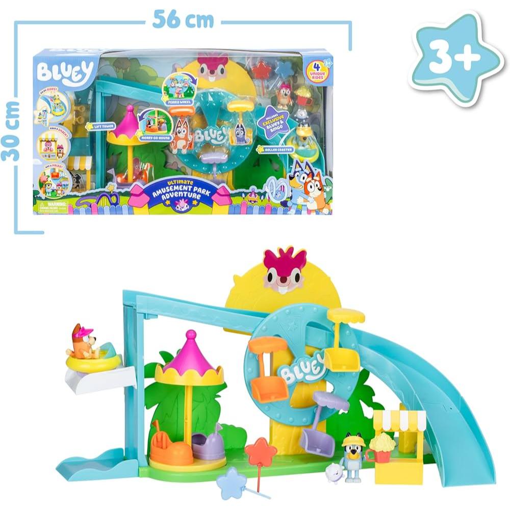 Bluey Blu Amusement Park Playset
