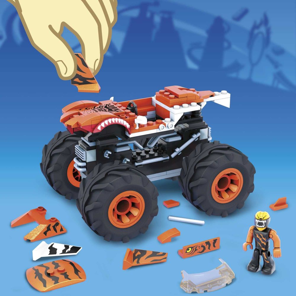 Hot Wheels Mega Construx Tiger Shark Monster Truck