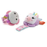 Bright Starts Rattle Teethe Wrist Pals Toy Unicorn Llama