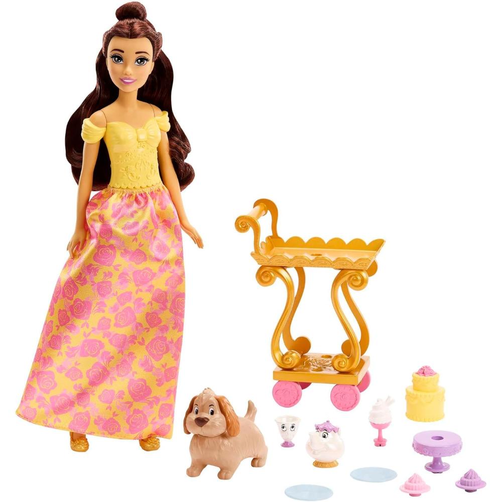 Disney Princess Belle Fashion Doll & Tea Cart Disney Princess Belle Fashion Doll & Tea Cart
