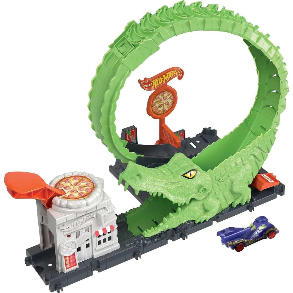 Hot Wheels City Nemesis Gator Pizza Shop