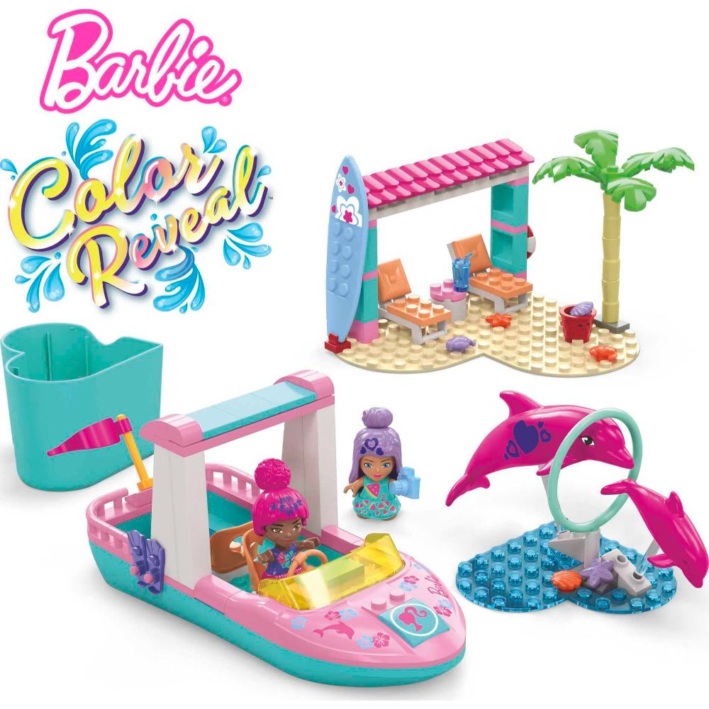 Barbie Mega Construx Color Reveal Dolphin Exploration