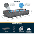 BESTWAY RECTANGULAR POOL SET 9.56M X 4.88M X 1.32M