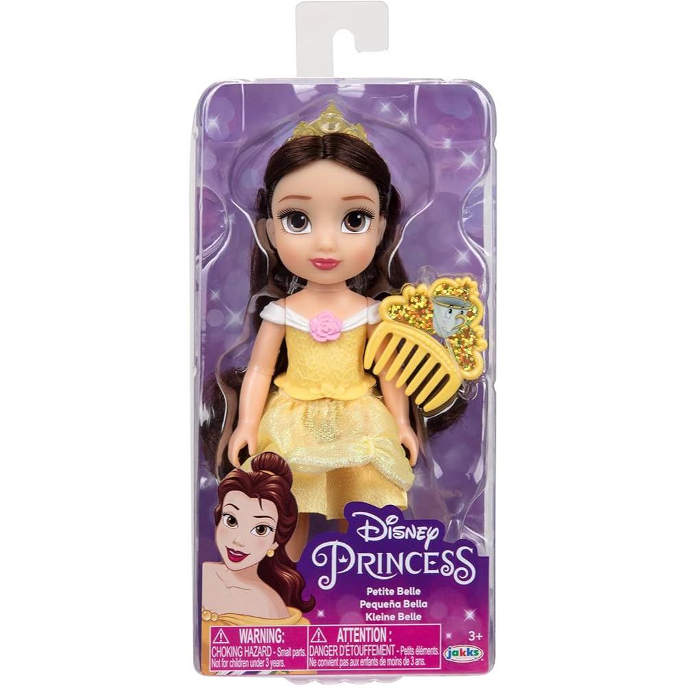 Disney Princess Petite Doll Belle W/Comb 6 Disney Princess Petite Doll Belle W/Comb 6