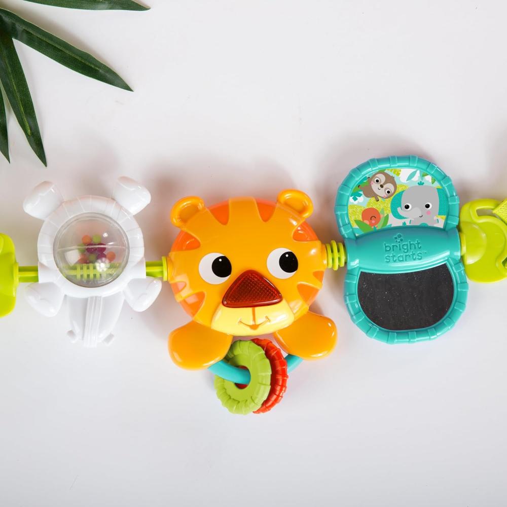 Bright Starts Take Along Carrier Toy Bar Tiger
