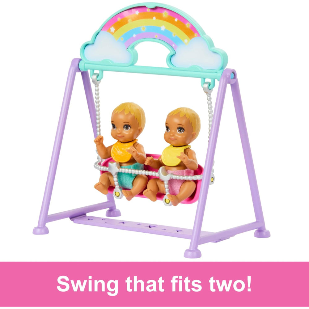 Barbie Skipper Babysitter Doll With Twin Nursery Playset & Accessories