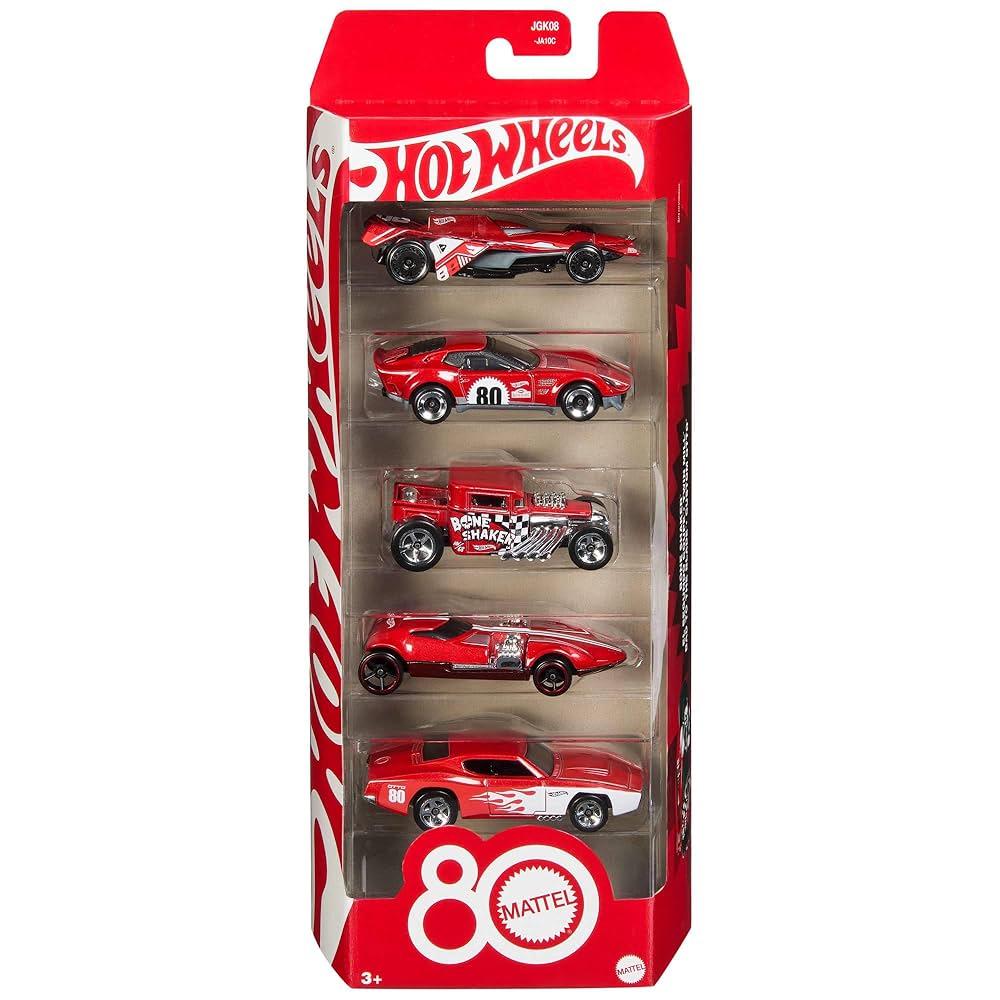 Hot Wheels Mattel 80th Anniversary 5 Pack