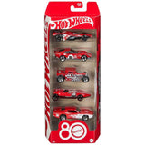Hot Wheels Mattel 80th Anniversary 5 Pack
