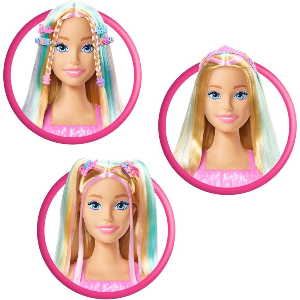 Barbie Blonde Hair Styling Head with 20+ Styling Accessories Barbie Blonde Hair Styling Head with 20+ Styling Accessories
