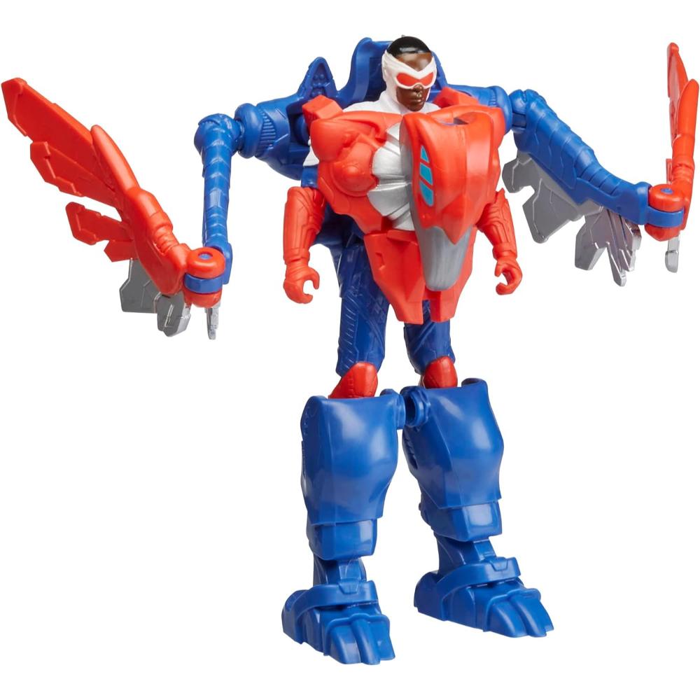 Marvel Mech Strike Mechasaurs 4-Inch Captain America & Redwing