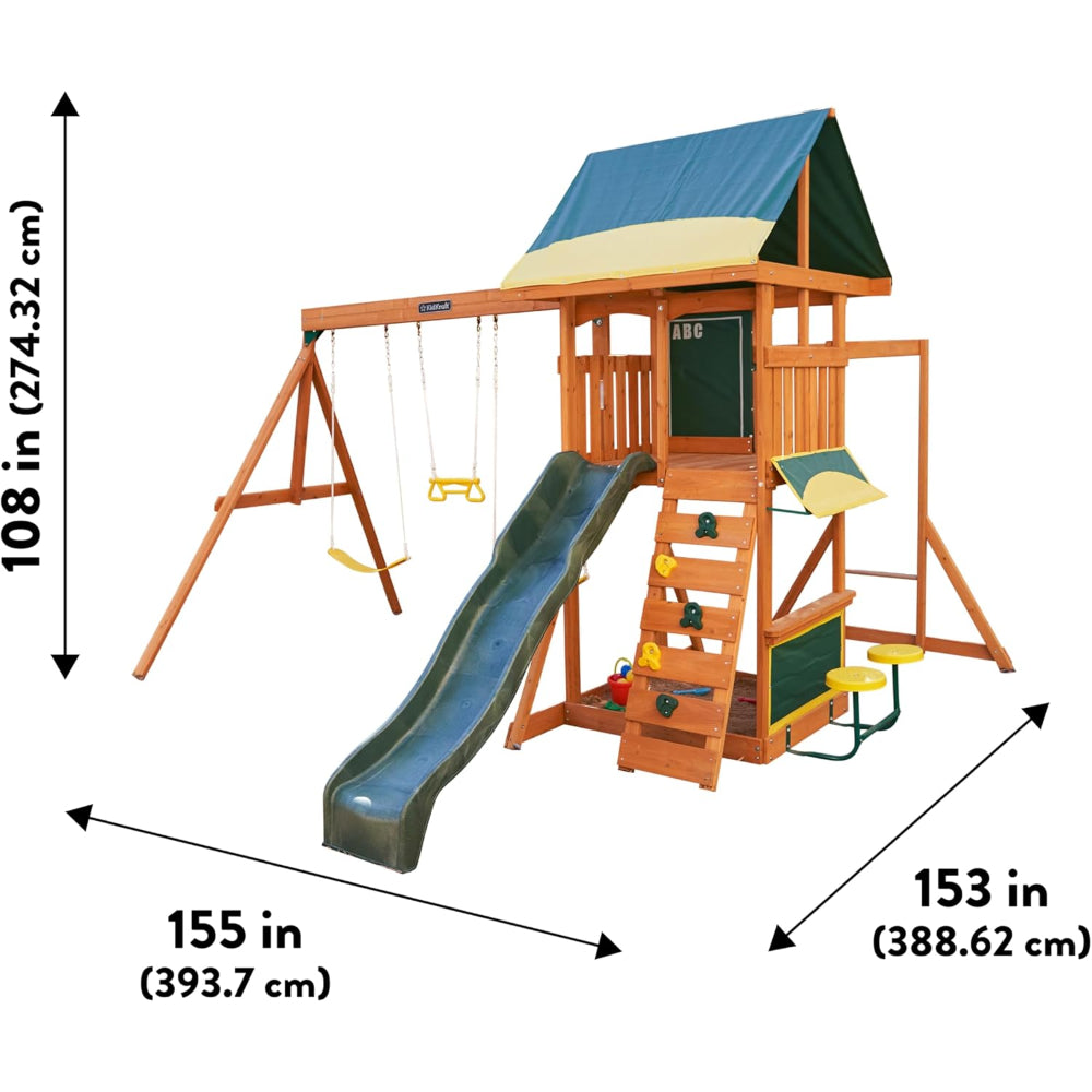 KidKraft Brightside Wooden Swing Set KidKraft Brightside Wooden Swing Set
