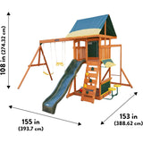 KidKraft Brightside Wooden Swing Set