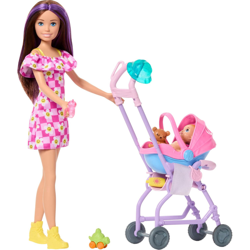 Barbie Skipper Babysitters Inc. Playset with Brunette Doll