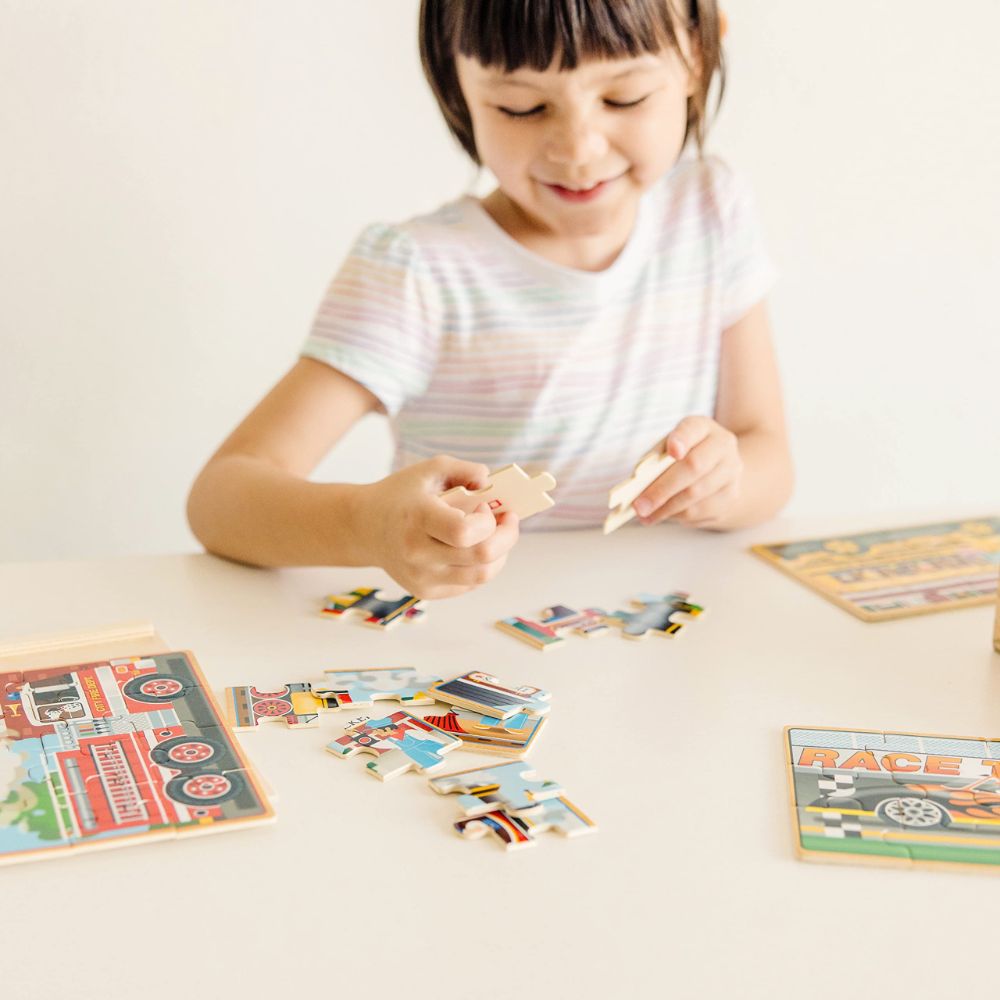 Melissa & Doug - Vehicle Puzzle In A Box