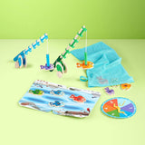 Melissa & Doug - Catch & Count Wooden Fishing Game With 2 Magnetic Rods
