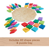 Fisher-Price Wooden Mandala Geometric Puzzle
