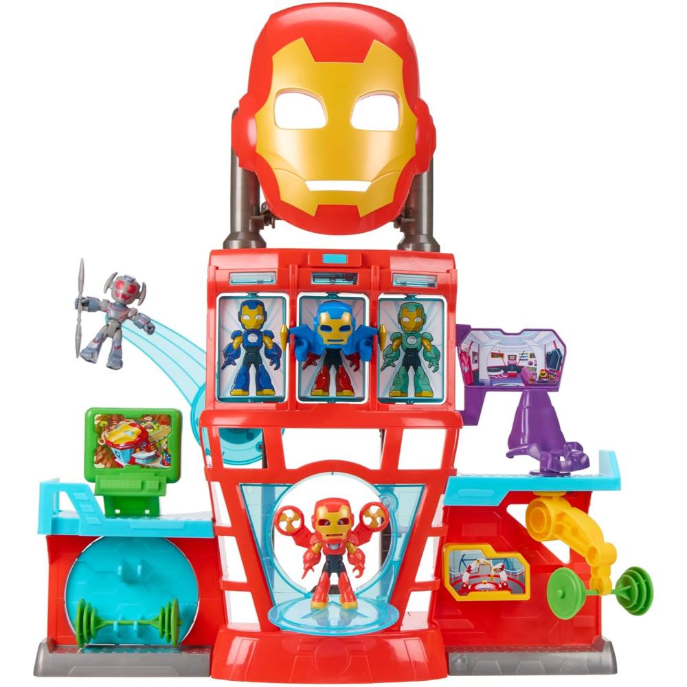 Marvel Iron Man and his Awesome Friends Electronic Iron Quarters Playset