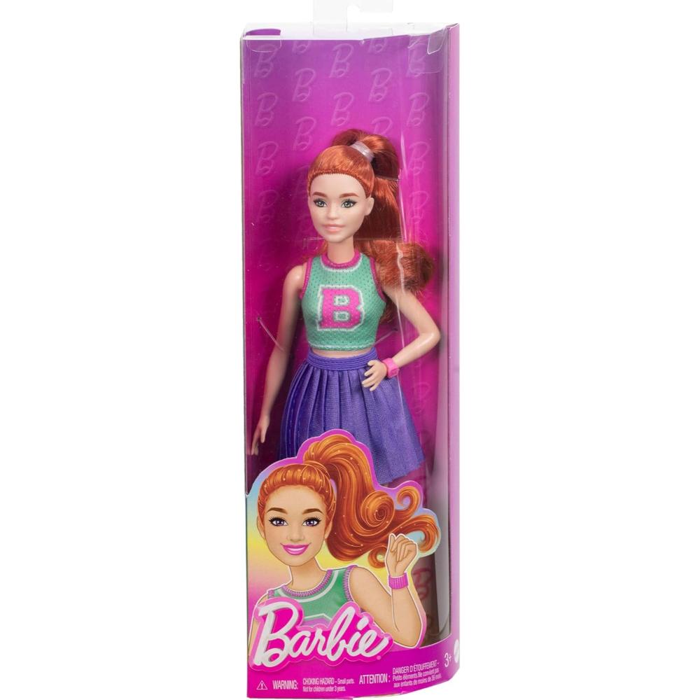 Barbie Fashionistas with Red Hair Wearing Sporty B Jersey