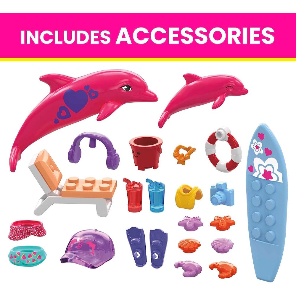 Barbie Mega Construx Color Reveal Dolphin Exploration
