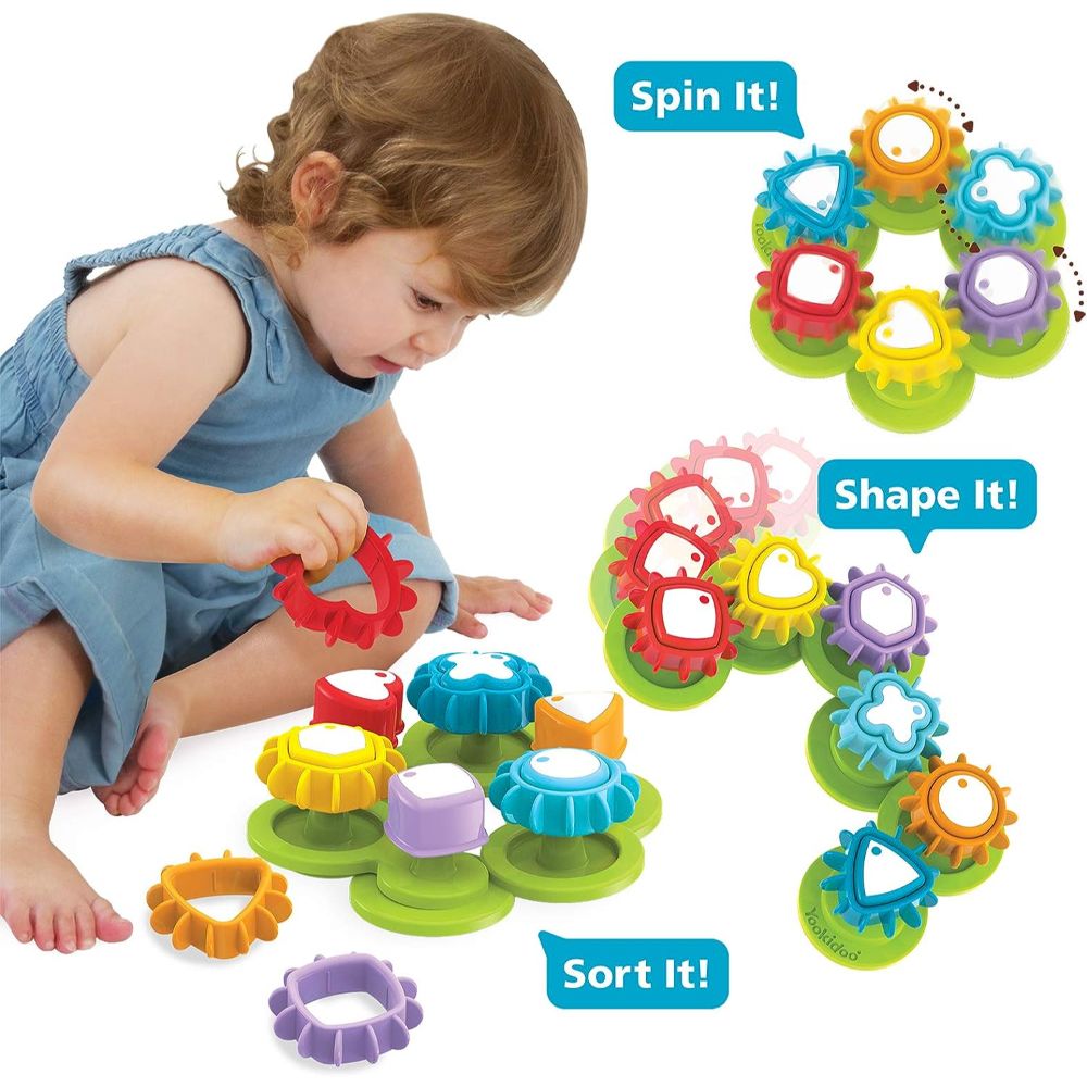 Yookidoo Shape N Spin Gear Sorter