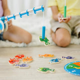 Melissa & Doug - Catch & Count Wooden Fishing Game With 2 Magnetic Rods