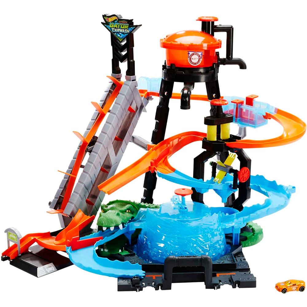 Hot Wheels Color Shifters Ultimate Gator Car Wash Playset Hot Wheels Color Shifters Ultimate Gator Car Wash Playset