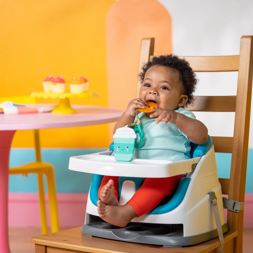 Bright Starts Perfect Pair 2IN1 Teether Toy Coffee Donut Avocado Assorted