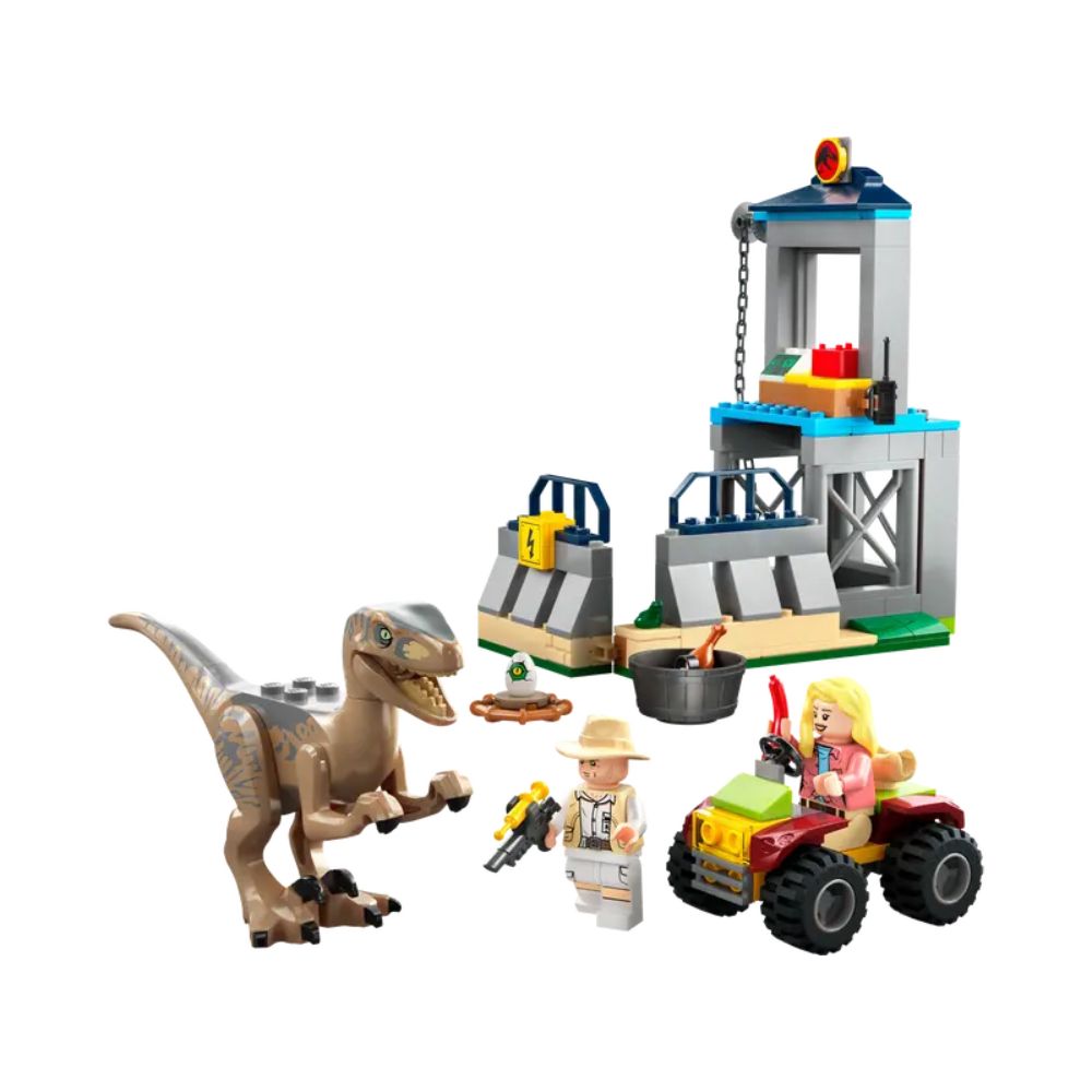 Lego Jurassic Park Velociraptor Escape 76957 Building Toy Set (137 Pieces)