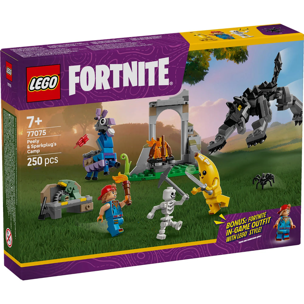 LEGO® Fortnite® Peely & Sparkplug’s Camp LEGO® Fortnite® Peely & Sparkplug’s Camp