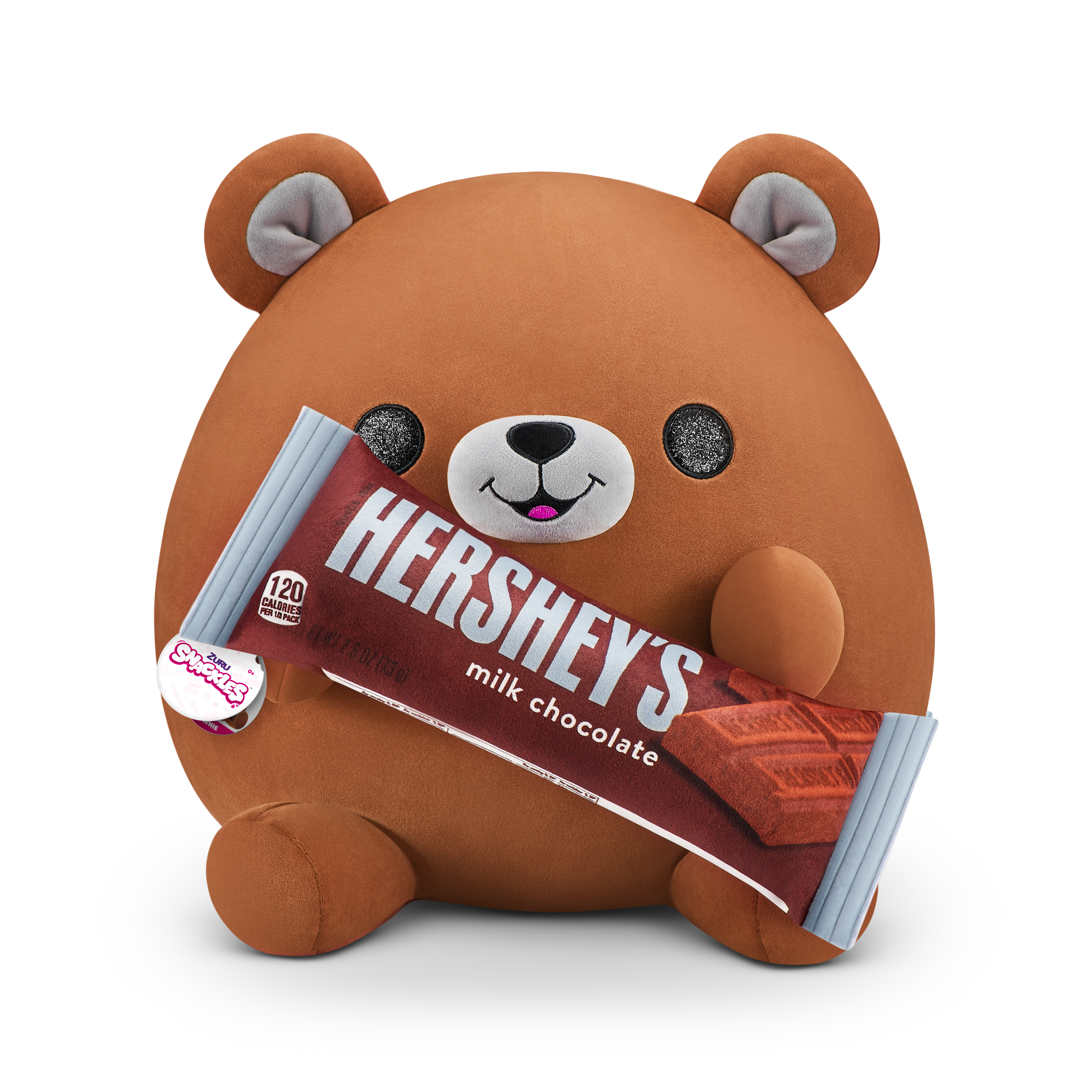 Scackles Snackles Medium - Bear Holding  Plush Hershey'S Milk Chocolate