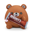 Scackles Snackles Medium - Bear Holding  Plush Hershey'S Milk Chocolate