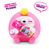 Scackles Snackles Medium - Sloth Holding Plush Bazooka Push Pop Strawberry