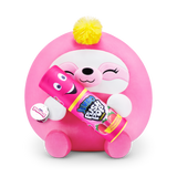 Scackles Snackles Medium - Sloth Holding Plush Bazooka Push Pop Strawberry