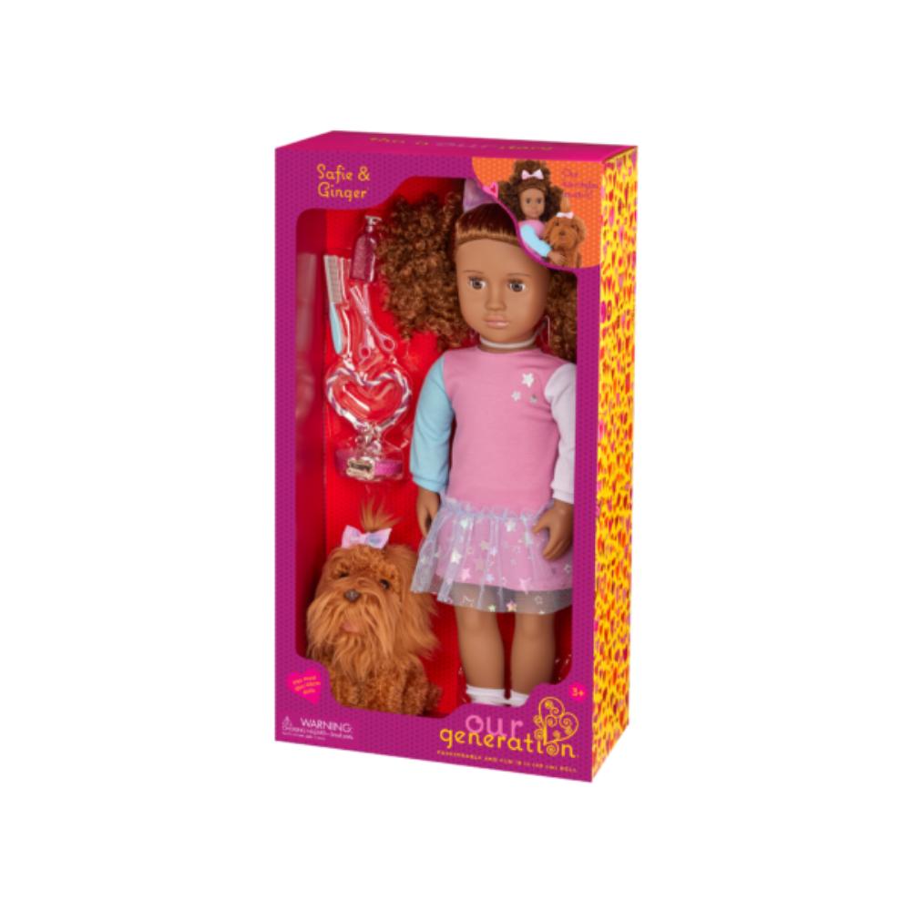 Our Generation Doll W/Pet Safie & Ginger Aa Our Generation Doll W/Pet Safie & Ginger Aa