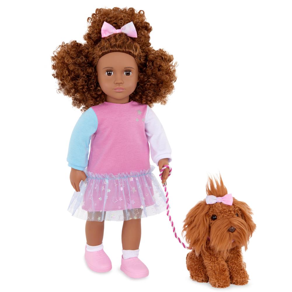 Our Generation Doll W/Pet Safie & Ginger Aa Our Generation Doll W/Pet Safie & Ginger Aa